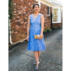 Vineyard Vines Periwinkle 144th Kentucky Derby Lace Dress Size 2